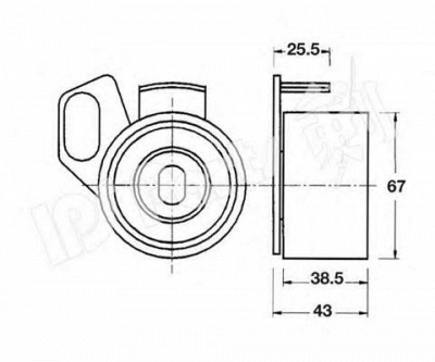 IPS PARTS itb6907 -  Устройство для натяжения ремня, ремень ГРМ